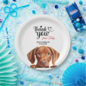 Vizsla Hond Bruiloft Dank u Papieren Bordje (Feest)