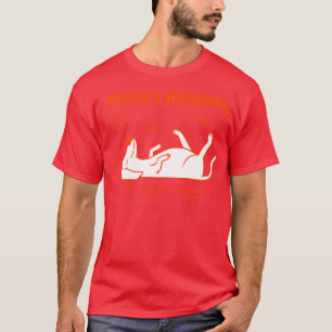 Vizsla hond dier grappige anatomie t-shirt