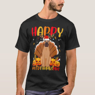 Vizsla-hond Gelukkige Vizsla Hellothanksmas T-shirt