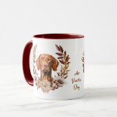 Vizsla Hond Herfst krans Mok (Voorkant links)