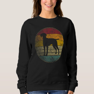 Vizsla Hond Huisdier Vintage Vervuild Retro Stijl Trui