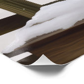 Vizsla Hond in Sneeuw Kerstmis Perfect Poster (Hoek)