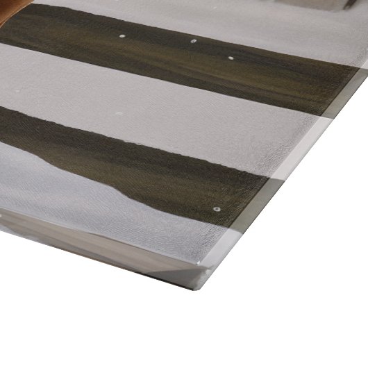 Vizsla Hond in Sneeuw Kerstmis Snijplank (Hoek)