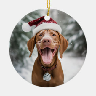 Vizsla Hond Kerst Keepsake Keramisch Ornament