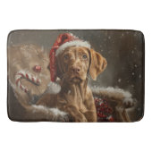 Vizsla Hond Kerstfeest Badmat (Voorkant)