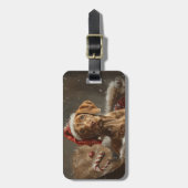 Vizsla Hond Kerstfeest Bagagelabel (Voorkant verticaal)