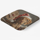 Vizsla Hond Kerstfeest Papieren Bordje (Gebogen)