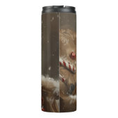 Vizsla Hond Kerstfeest Thermosbeker (Achterkant)