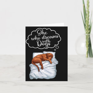 Vizsla-hond nachthemd pyjama  kaart