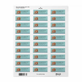 Vizsla-hond retouradreslabels etiket (Full Sheet)