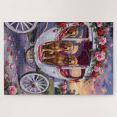 Vizsla Hond Valentijnsdag Legpuzzel (Horizontaal)