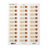 Vizsla-honden retouradreslabel etiket (Full Sheet)