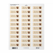 Vizsla-honden retouradreslabel etiket (Full Sheet)