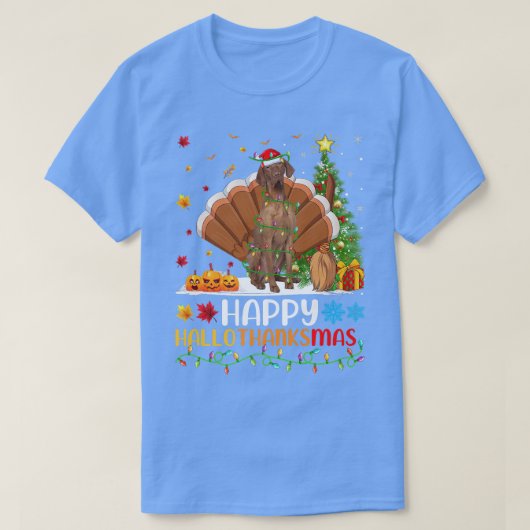 Vizsla Hondenliefhebber Funny Happy Vizsla HelloBe T-shirt (Design voorkant)