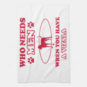 Vizsla hondenras design theedoek (Verticaal)