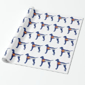 Vizsla Hondenras Silhouette Colorado Flag Cadeaupapier (Uitgerold)