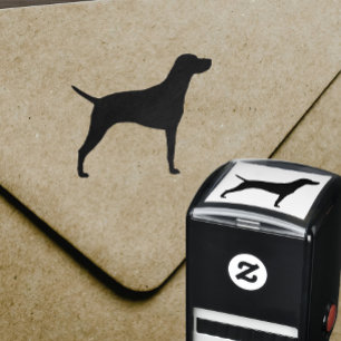Vizsla Hondenras Silhouette Zelfinktende Stempel