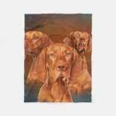 Vizsla - Hongaarse aanwijzer Collage Fleece Deken (Voorkant)