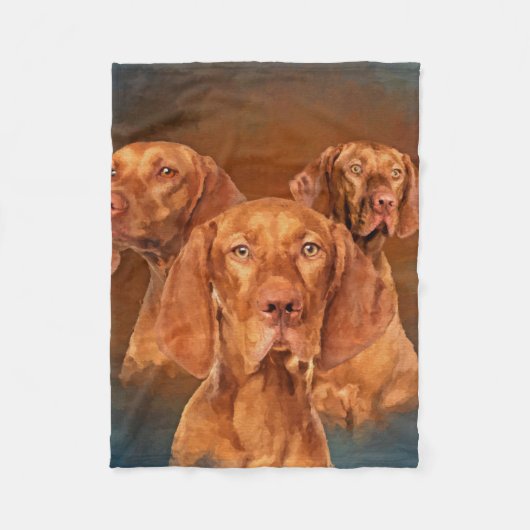 Vizsla - Hongaarse aanwijzer Collage Fleece Deken (Voorkant)