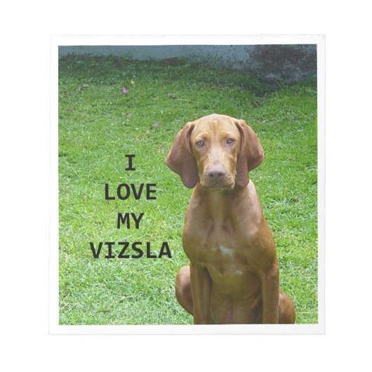 vizsla houdt van notitieblok (Voorkant)