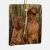 Vizsla Houndhonden Keramisch Ornament (Rechts)