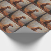 Vizsla in Herfst laat Herfst inspireren Cadeaupapier (Hoek)