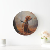 Vizsla in Herfst laat Herfst inspireren Grote Klok (Huis)
