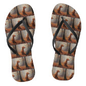 Vizsla in Herfst laat Herfst inspireren Teenslippers (Voetbed)