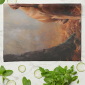 Vizsla in Herfst laat Herfst inspireren Theedoek (Gevouwen)