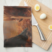 Vizsla in Herfst laat Herfst inspireren Theedoek (Quarter Fold)