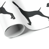 Vizsla in Silhouette Cadeaupapier (Rol Hoek)