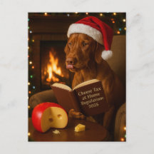 Vizsla 'Kaasbelasting' Kerstkaart