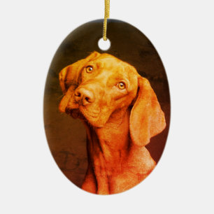 Vizsla Keramisch Ornament