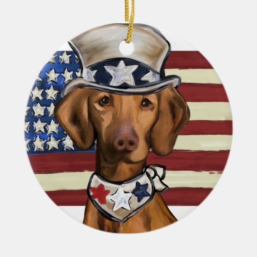 VIZSLA KERAMISCH ORNAMENT (Voorkant)