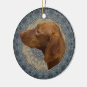 Vizsla Keramisch Ornament (Links)