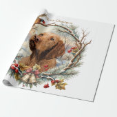 Vizsla Kerst Cadeaupapier (Uitgerold)
