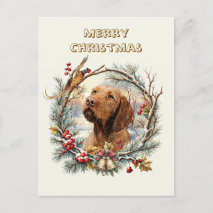 Vizsla Kerst Feestdagenkaart