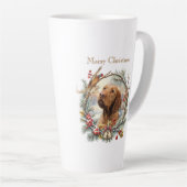 Vizsla Kerst  Latte Mok (Rechterhoek)
