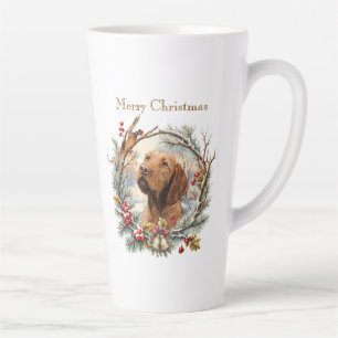 Vizsla Kerst Latte Mok