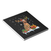 Vizsla kerstboom Light Pajama Hondenliefhebber Xma Notitieblok (Schuin)