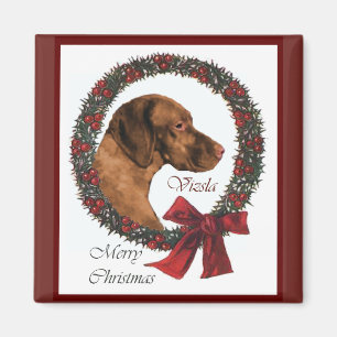 Vizsla kerstcadeautjes magneet