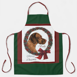 Vizsla kerstcadeautjes schort