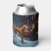 Vizsla Kerstfeest Seizoen Blikjeskoeler (Blikje Voorkant)