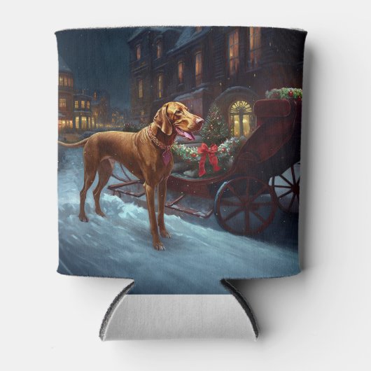 Vizsla Kerstfeest Seizoen Blikjeskoeler (Voorkant)