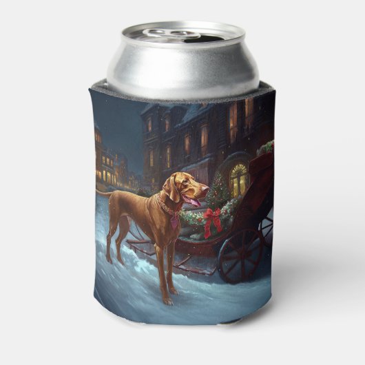 Vizsla Kerstfeest Seizoen Blikjeskoeler (Blikje Achterkant)