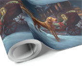 Vizsla Kerstfeest Seizoen Cadeaupapier (Rol Hoek)