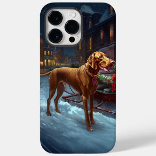 Vizsla Kerstfeest Seizoen Case-Mate iPhone 14 Pro Max Hoesje