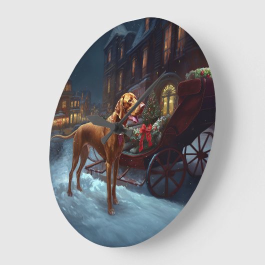 Vizsla Kerstfeest Seizoen Grote Klok (Hoek)