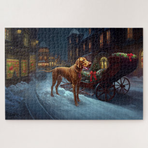 Vizsla Kerstfeest Seizoen Legpuzzel