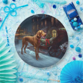 Vizsla Kerstfeest Seizoen Papieren Bordje (Feest)